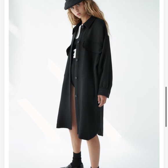 Zara Wool blend long shirts - Picture 2 of 12
